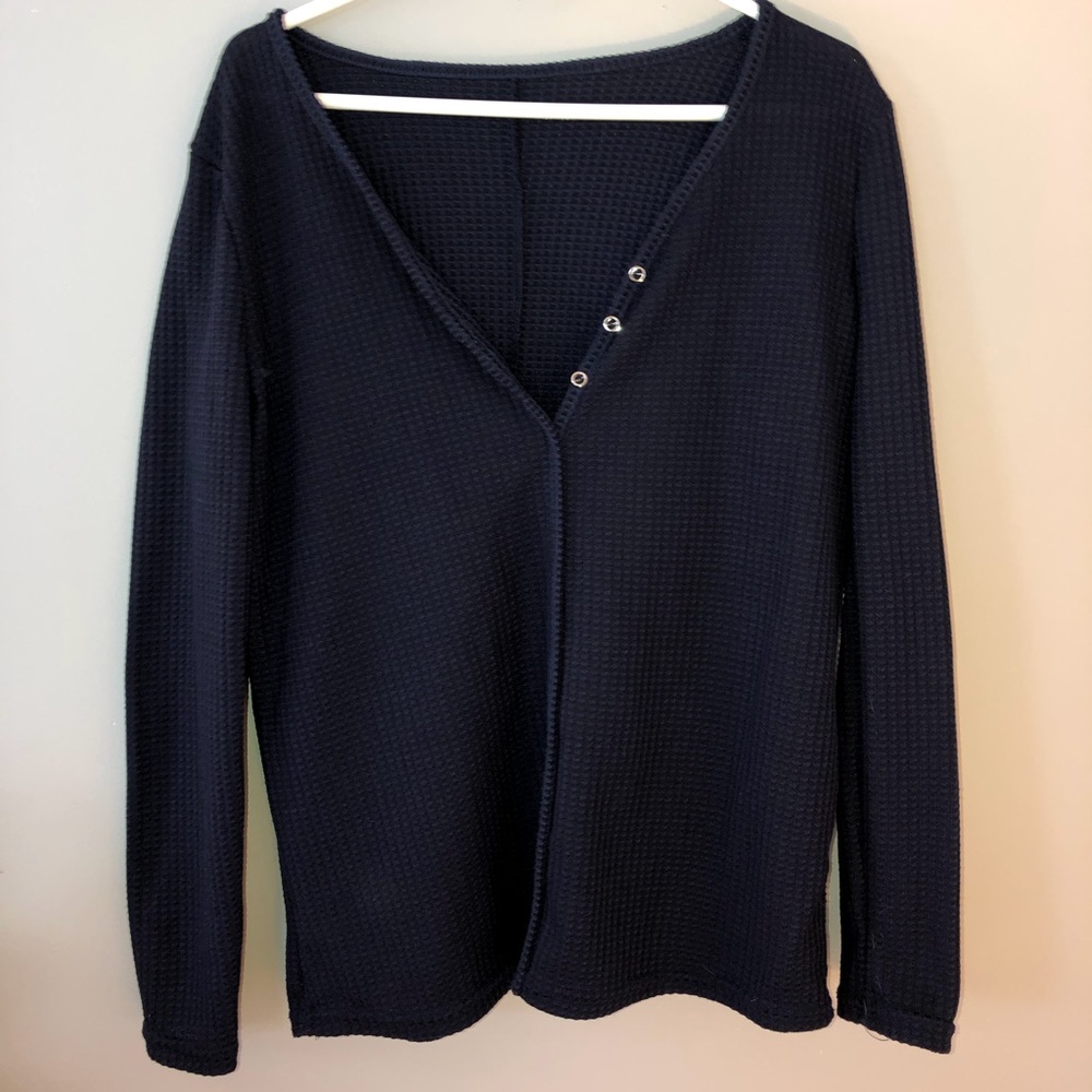Navy blue lazy day shirt